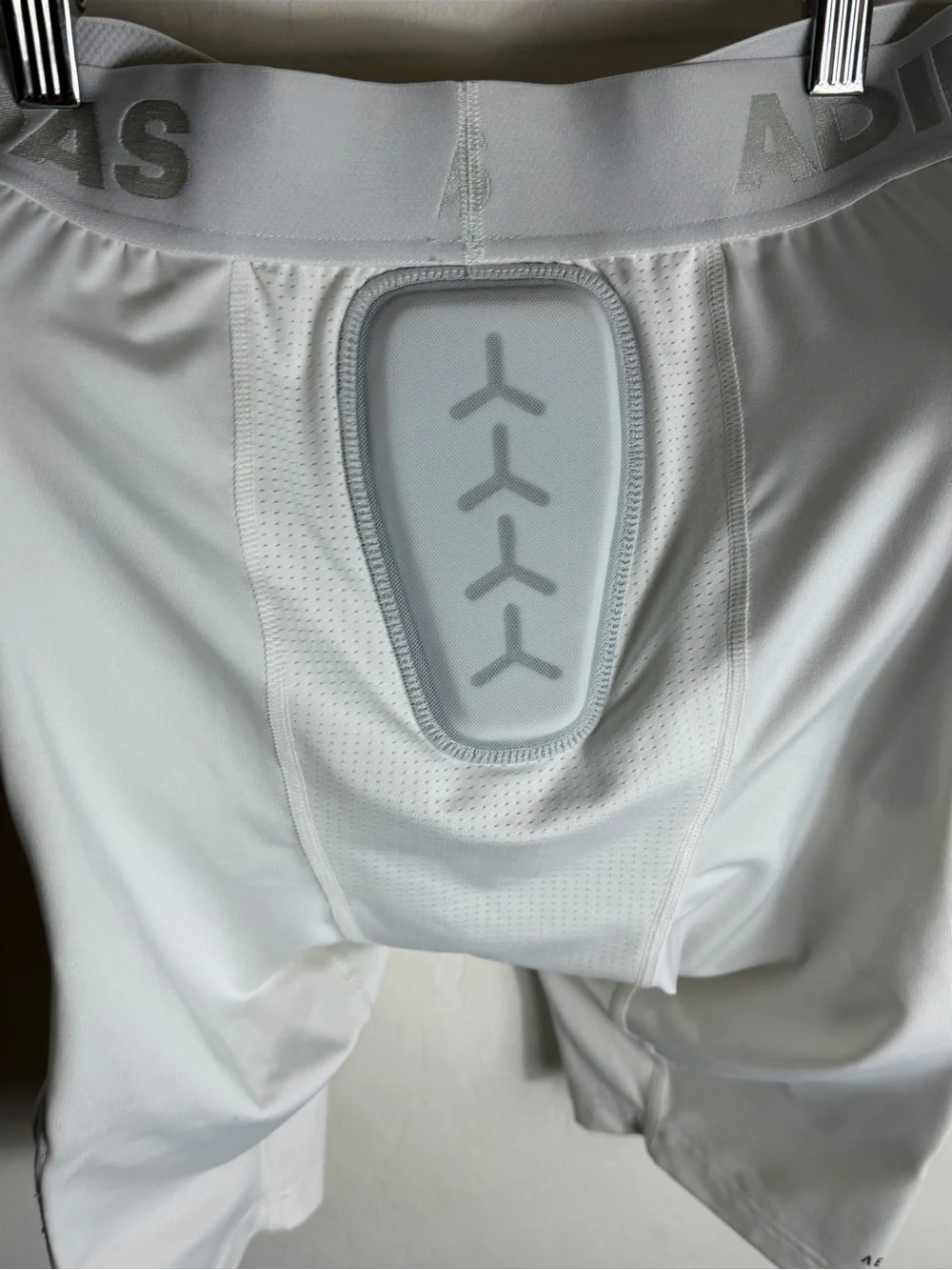 adidas White Men’s Padded Compression football shorts briefs